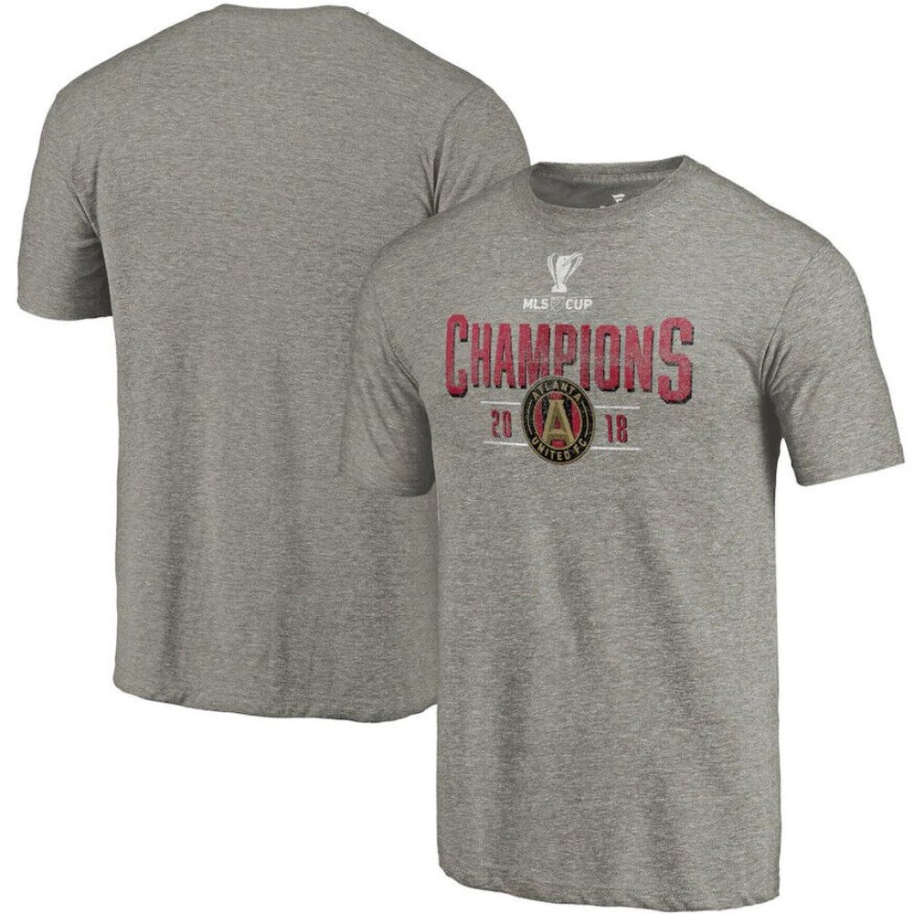 Atlanta United FC T-Shirt MLS Gray Size Small Soccer Cup Champions